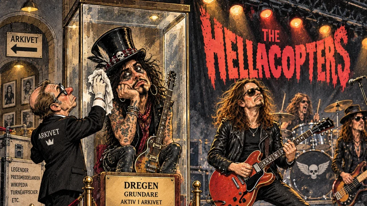 Hero-thumbnail v1 till The Hellacopters hittar lösningen på ett medlemsbyte: att aldrig officiellt göra det