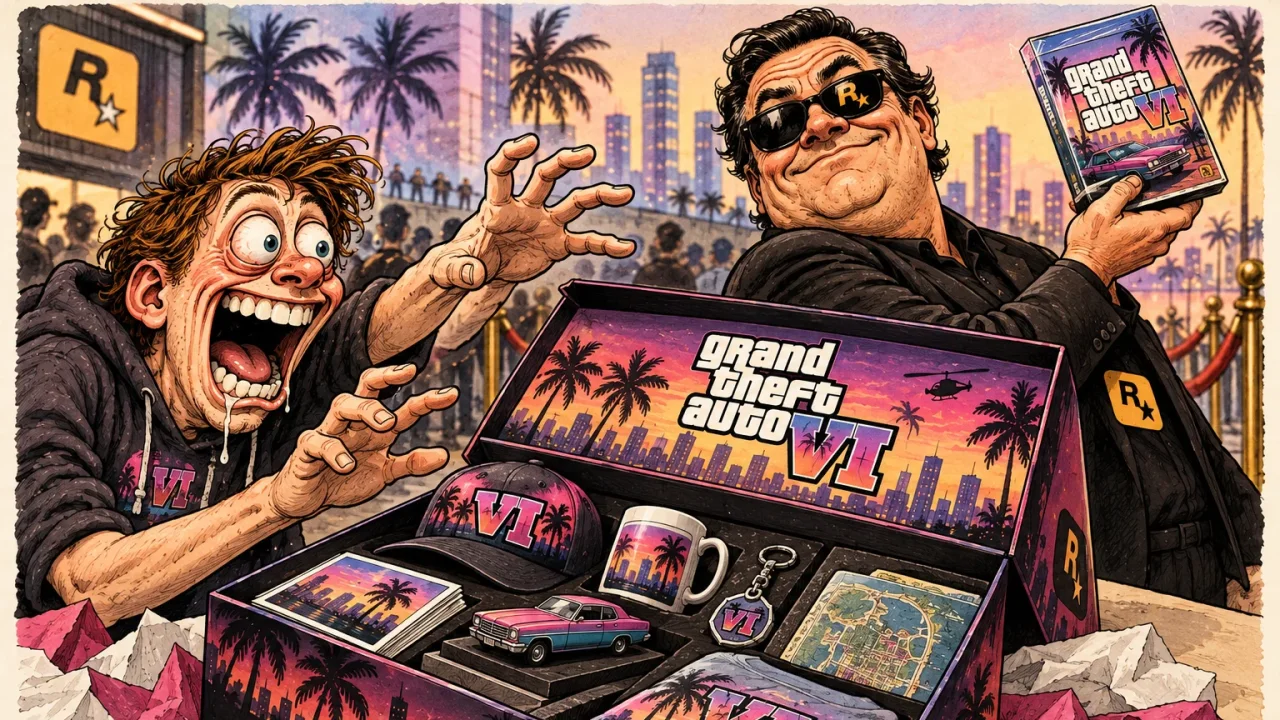 Hero-thumbnail v1 till GTA VI-samlarboxen firar spelet genom att hålla det borta